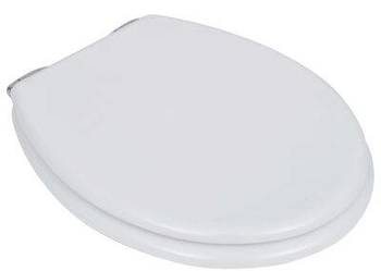 vidaXL Deska klozetowa z funkcją cichego zamykania, MDF, biała(SKU140798)