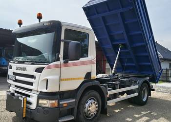 Scania P230 - wywrotka - resor - blokada mostu - samochód specjalny