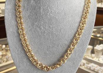 Złoty łańcuch Garibaldi 585, waga 106,25 g, długość 57 cm