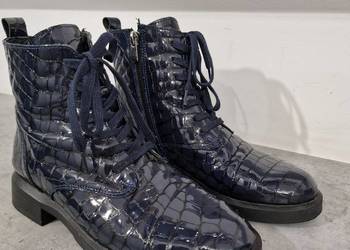 Botki skóra lakier granat 36 Venezia