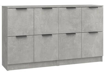 Komody 2 szt. szarość betonu 60x30x70 cm WM-3115807