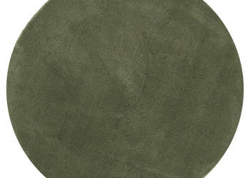 Dywan HUARTE z krótkim włosiem zielony Ø 120 cm WM-375105