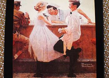 Po balu - Norman Rockwell , 1951 ,USA , mała reprodukcja
