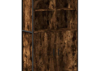 Wysoka szafka przydymiony dąb 795x355x1375 cm WM-3295309