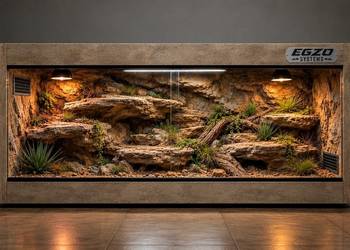 Terrarium od Egzo Systems dla agamy brodatej żółwia greckiego