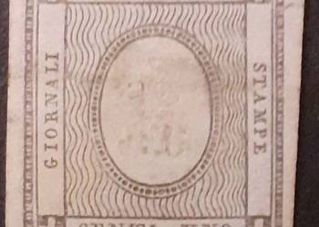 Włochy - Neapol 1c 1861 r SG 8 - uszkodzony - nie kasowany