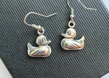 Kolczyki z metalu kaczuszki