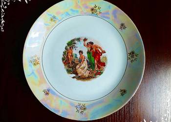 Duży Talerz 30cm Henneberg Porcelana z lat 70' PRL / DDR