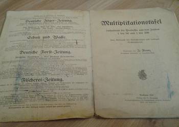 Tablice matematyczne poniemieckie 1910 rok