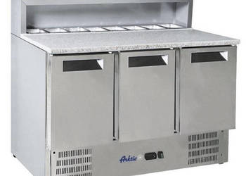 Stół do Pizzy Chłodniczy Blat Granitowy 136x70 cm Hendi 236215