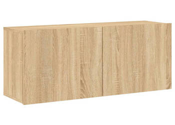 Szafka pod telewizor ścienna dąb sonoma 100x30x41 cm WM-836968