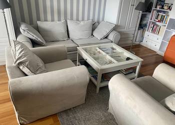 Sofa rozkładana + dwa fotel + stolik Agata Meble