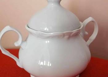 Cukiernica Porcelanowa Biała PRL