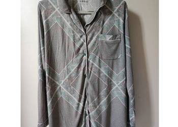 podomka elegancka koszula nocna piżama z długim rękawem bawełniana