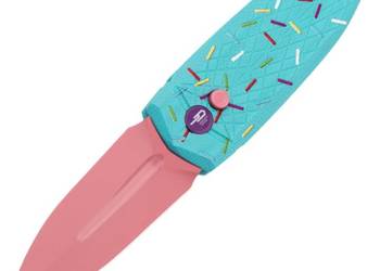 Nóż składany Bestech QUQU Blue/Printed Sprinkle Pattern G10, Pink 14C28N b…