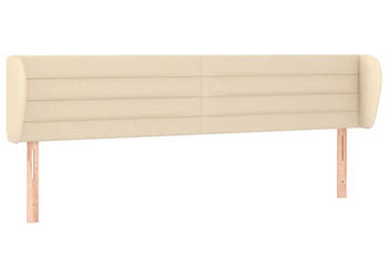 Zagłówek uszak kremowy 203x23x78/88 cm tkanina WM-3117311