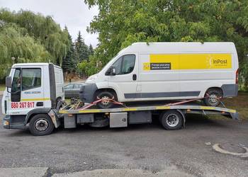 Laweta SZYNWAŁD SKRZYSZÓW Pomoc Drogowa transport dłużyca
