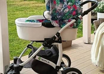 Wózek dziecinny wielofunkcyjny 3 w 1głęboki,spacerówka nosidełko.