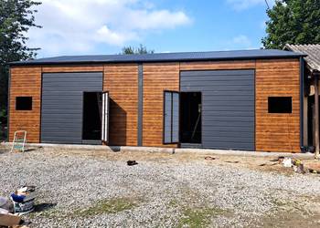 Grafit- Otwarty Garaż Blaszany Wita na Maszyny-Hala /Schowek – ESSTAL-