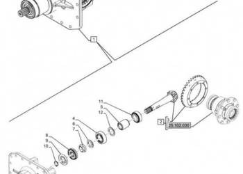 New Holland T6070 Zespol mech rozn 84371297
