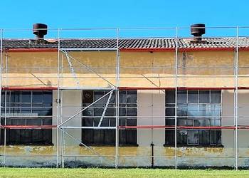 Nowy zestaw rusztowania 196.8 m2 rusztowanie 24x8,2m podest drewniany