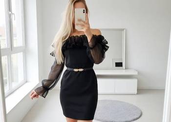 Sukienka mała czarna efektowna