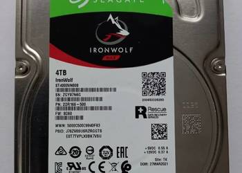 Dysk Seagate IronWolf 4TB NAS ST4000VN008 SATA III 3,5"