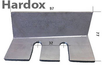 Skrobak redlicy HARDOX v-skrobak-l części do siewnika VREDO