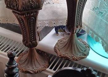 kolekcjonerskie dwa kandelabry? lub kielichy lub puchary z przykrywami