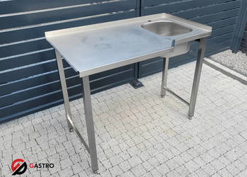 Zlew gastronomiczny 1-komorowy 121x70x90 cm