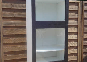 Witryna IKEA Besta szuflady szklane drzwi Sindvik