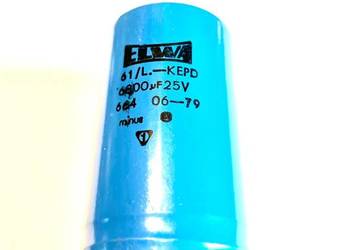 Kondensator ELWA 6800 mikro /25V