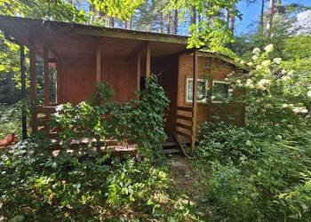 Domek letniskowy Miłuki gmina Pasym Mazury jezioro Kalwa UNIKAT