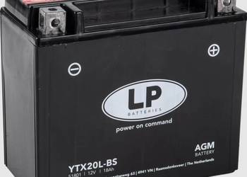 Akumulator motocyklowy 12V 18Ah 250A Landport YTX20L-BS