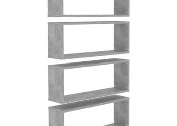 Półki ścienne kostki 4 szt. szarość betonu 60x15x23 cm WM-807146