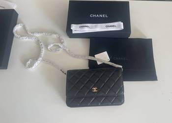 Torebka chanel WOC CLASSIC WALLET ON CHAIN skóra naturalna