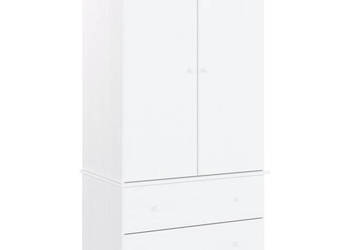 Szafa ALTA biała 90x55x170 cm lite drewno sosnowe WM-353930