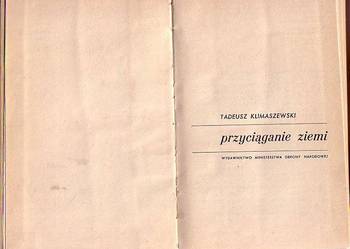(6895) PRZYCIĄGANIE ZIEMI – TADEUSZ KLIMASZEWSKI