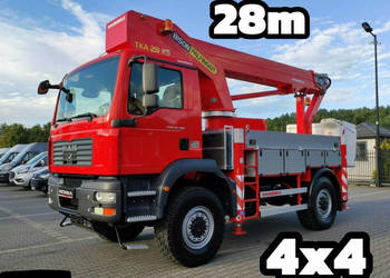 MAN TGM 18.280 4x4 Zwyżka Bison Palfinger TKA 28 Podnośnik Koszowy Wysokoś…