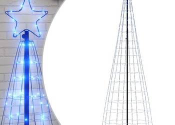 vidaXL Choinka LED 550 diod LED Niebieski 304 cm(SKU:4016454)