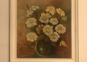 obraz olejny z motywem kwiatowym