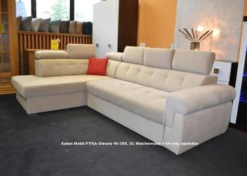 Nowy Narożnik 190x280cm ATLANTA, Tkanina Zmywalna, -40% = Producent PYKA
