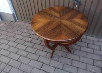 Stolik Typ 682 A ART-DECO PRL Unikat Orzech Antyk Stary Po Renowacji.