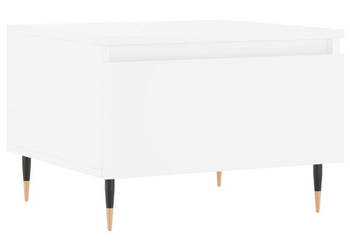 Stolik kawowy biały 50x46x35 cm materiał drewnopochodny WM-830844