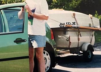 Przyczepa i łódź wiośłowa Schwermashine BHP 401