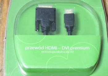 Przewód Kabel hdmi - dvi premium nowy