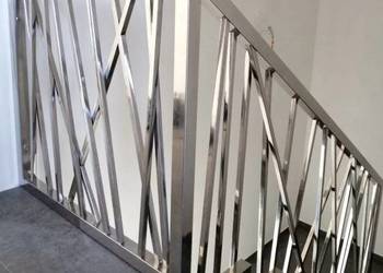 Nowoczesne balustrady , konstrukcję schodów, daszków STAL NIERDZEWNA CZARNA