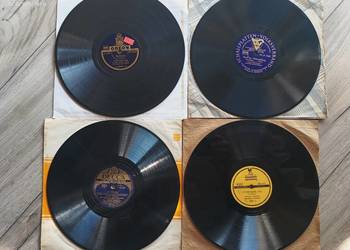 Cztery płyty szelakowe 25cm