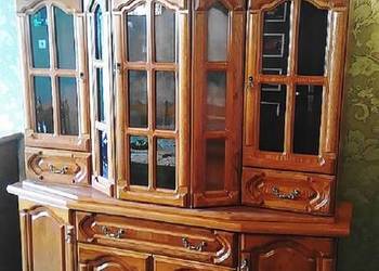 Śliczna  Witryna 180` Stylowy Teak Orange  Dębowa Producent Mebli BEKAS