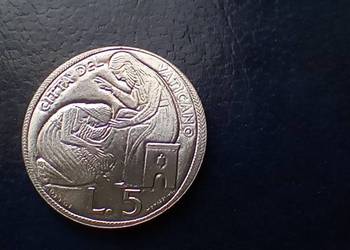 Stare monety 5 lir 1975 Watykan Rok Święty